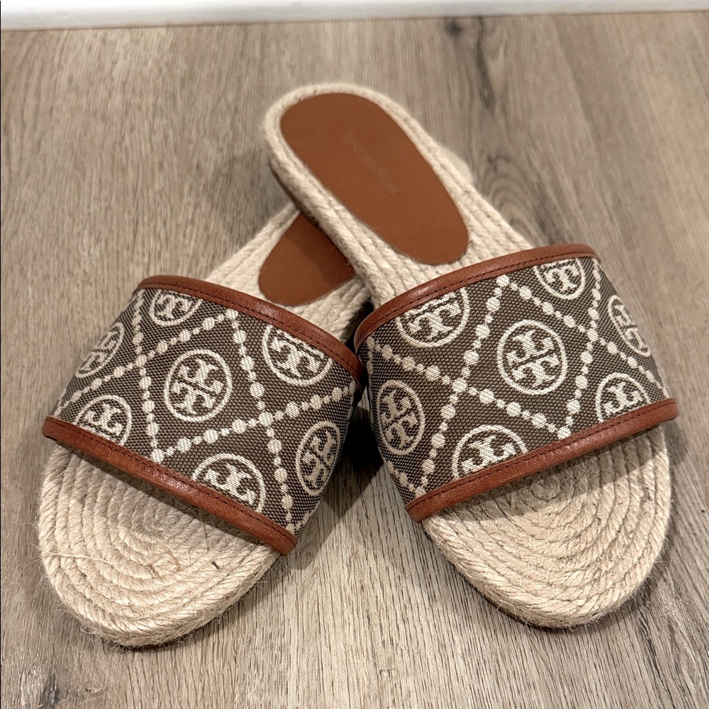 Tory Burch Women's Espadrille Slide Sandals (Like New). Size 7.5